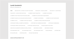 Desktop Screenshot of lambsandwich.net