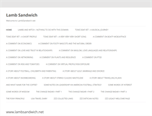 Tablet Screenshot of lambsandwich.net